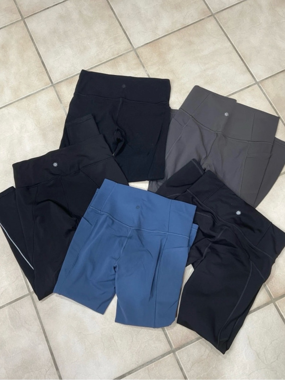 Athleta Women's High-Waist Active Shorts & Bike Shorts - Black, Gray, Blue